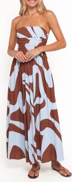 Petal & Pup Nesta Strapless Maxi Dress
