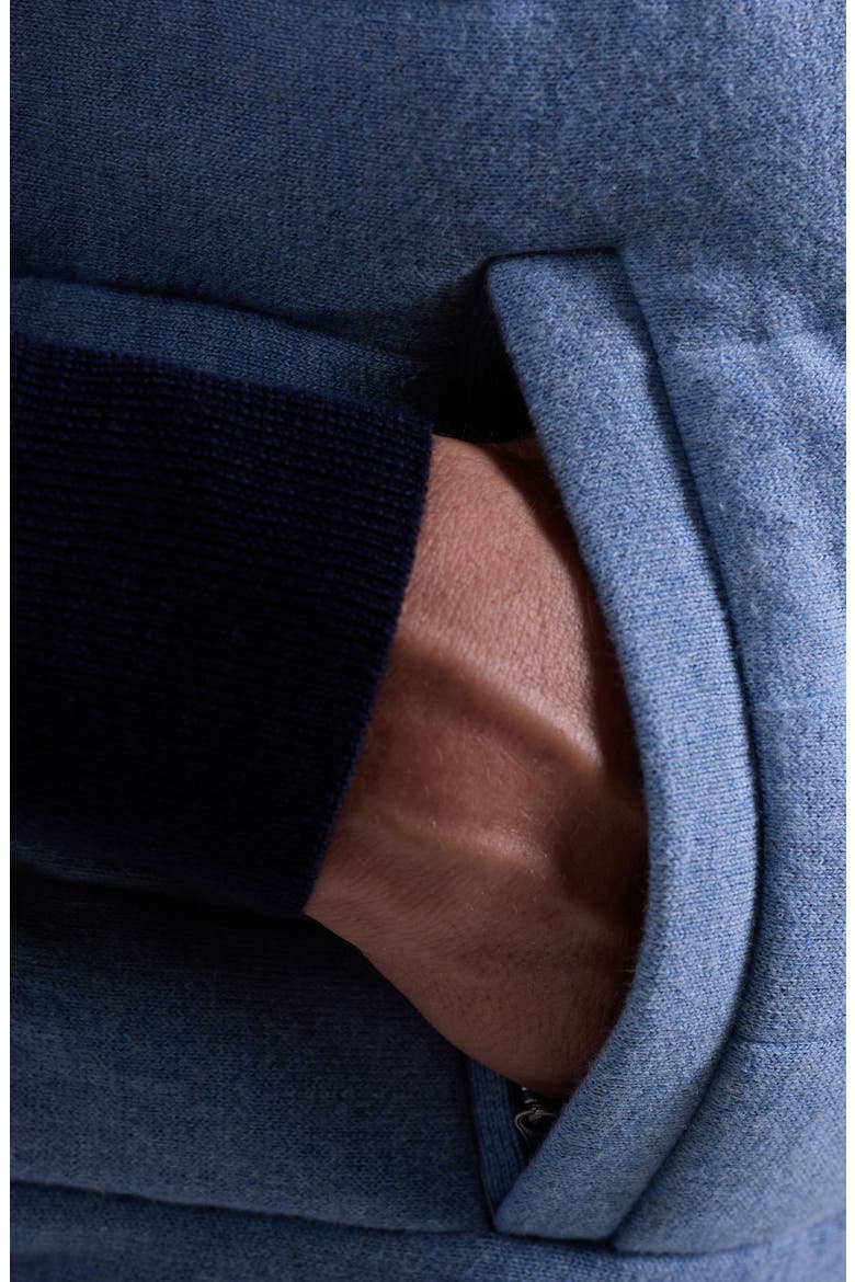 Quilted Cotton Zip Sweater Vest, Alternate, color, AIR BLUE