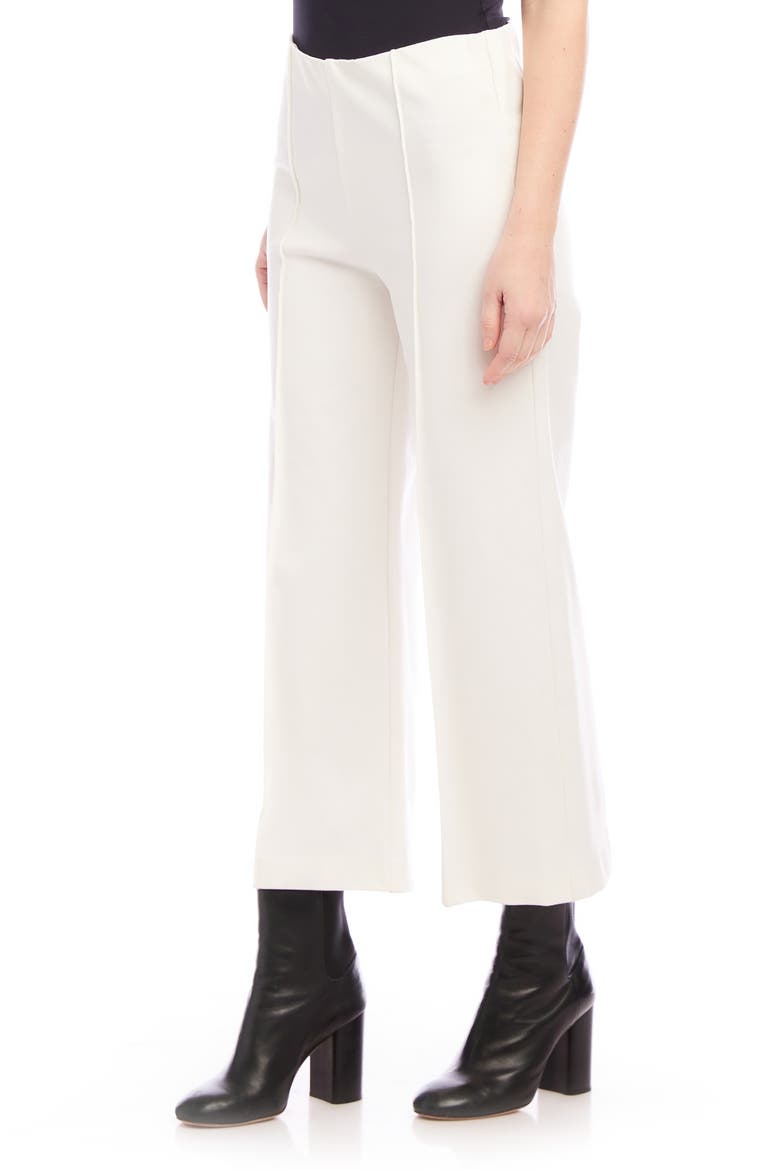 Pintuck Crop Wide Leg Pants, Alternate, color, OFF WHITE