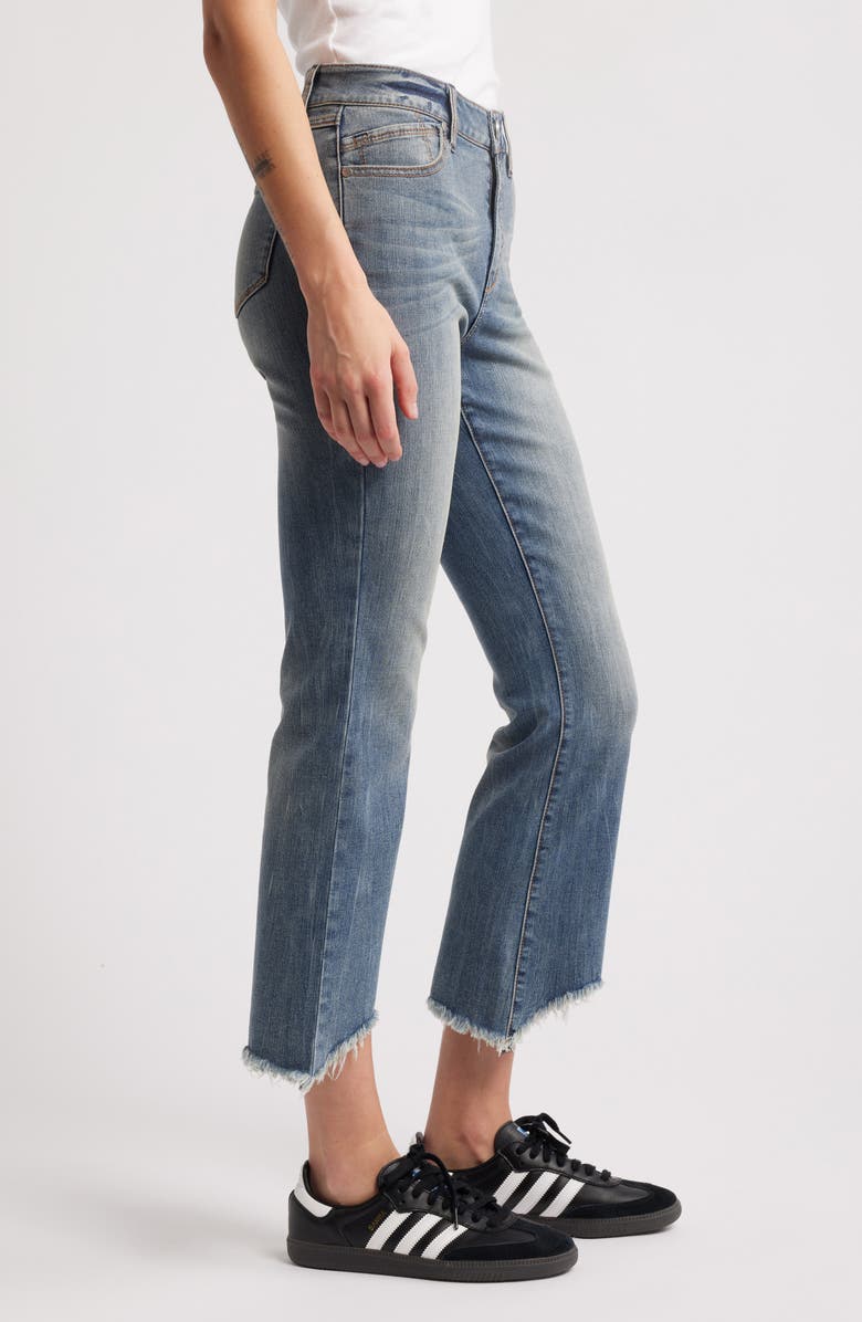 1822 Denim High Waist Raw Hem Bootcut Jeans, Alternate, color, 