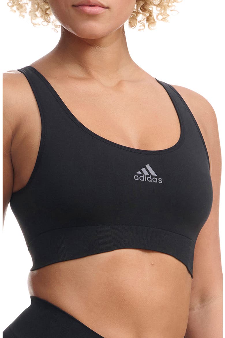 Scoop Lounge Sports Bra, Alternate, color, BLACK