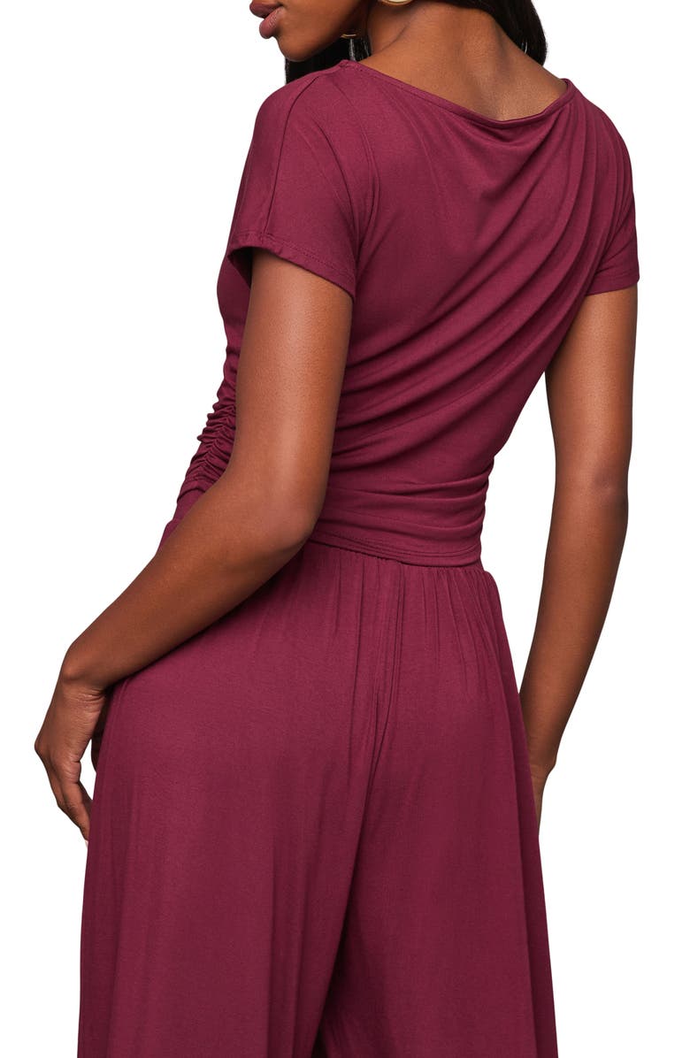 VICI Collection Santori Side Ruched Knit Top, Alternate, color, 