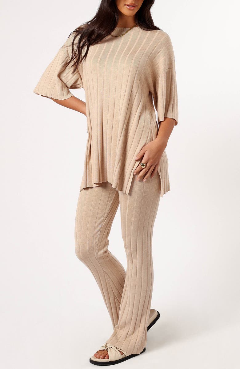 Petal & Pup Silvie Rib Top & Pants Set, Alternate, color, 