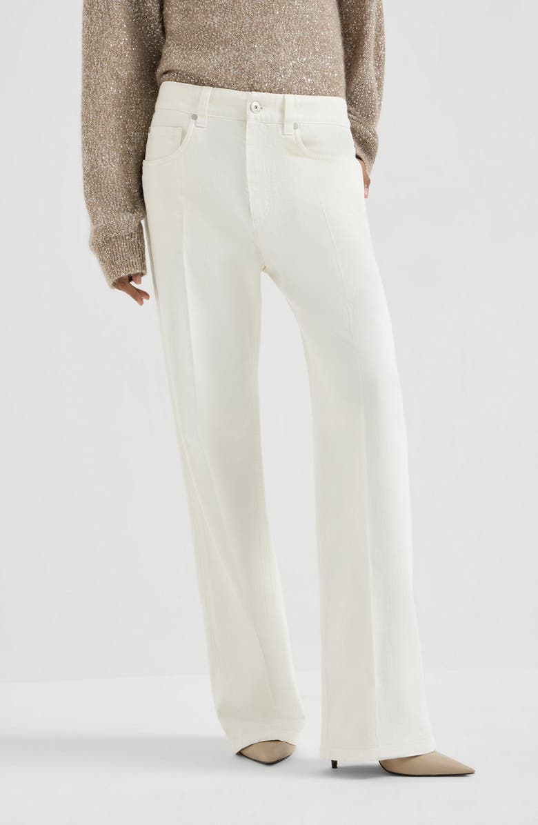Brunello Cucinelli Contemporary Loose trousers, Alternate, color, Panama