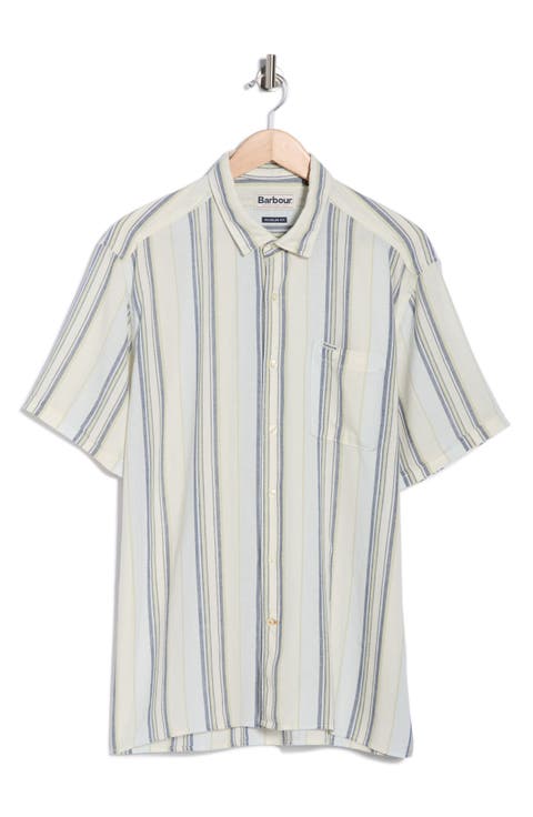Westsand Regular Fit Stripe Short Sleeve Button-Up Shirt