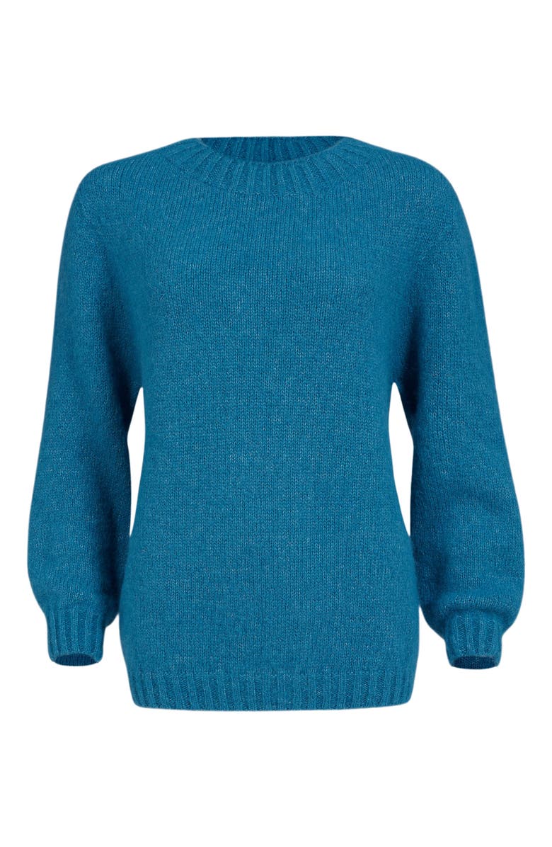 Celtic & Co. Alpaca Cotton Slouch Sweater, Alternate, color, Sky Blue