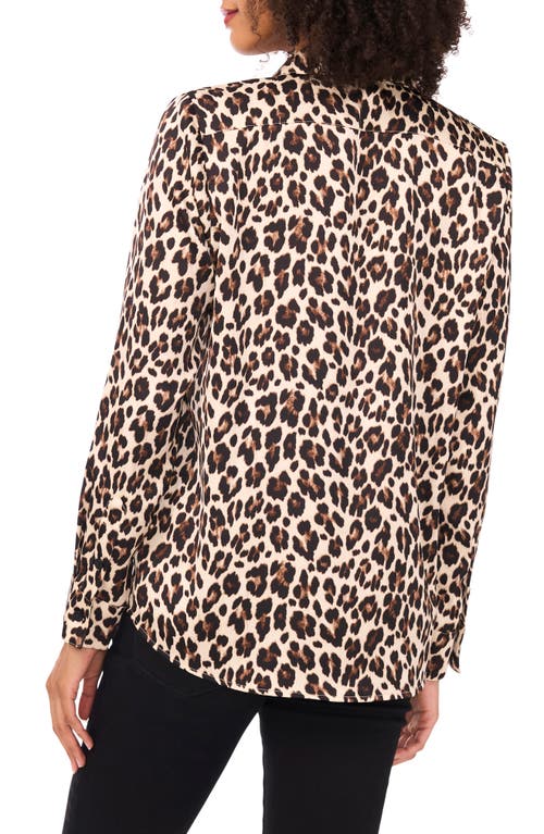 Vince Camuto Print Button-up Shirt In Animal Print