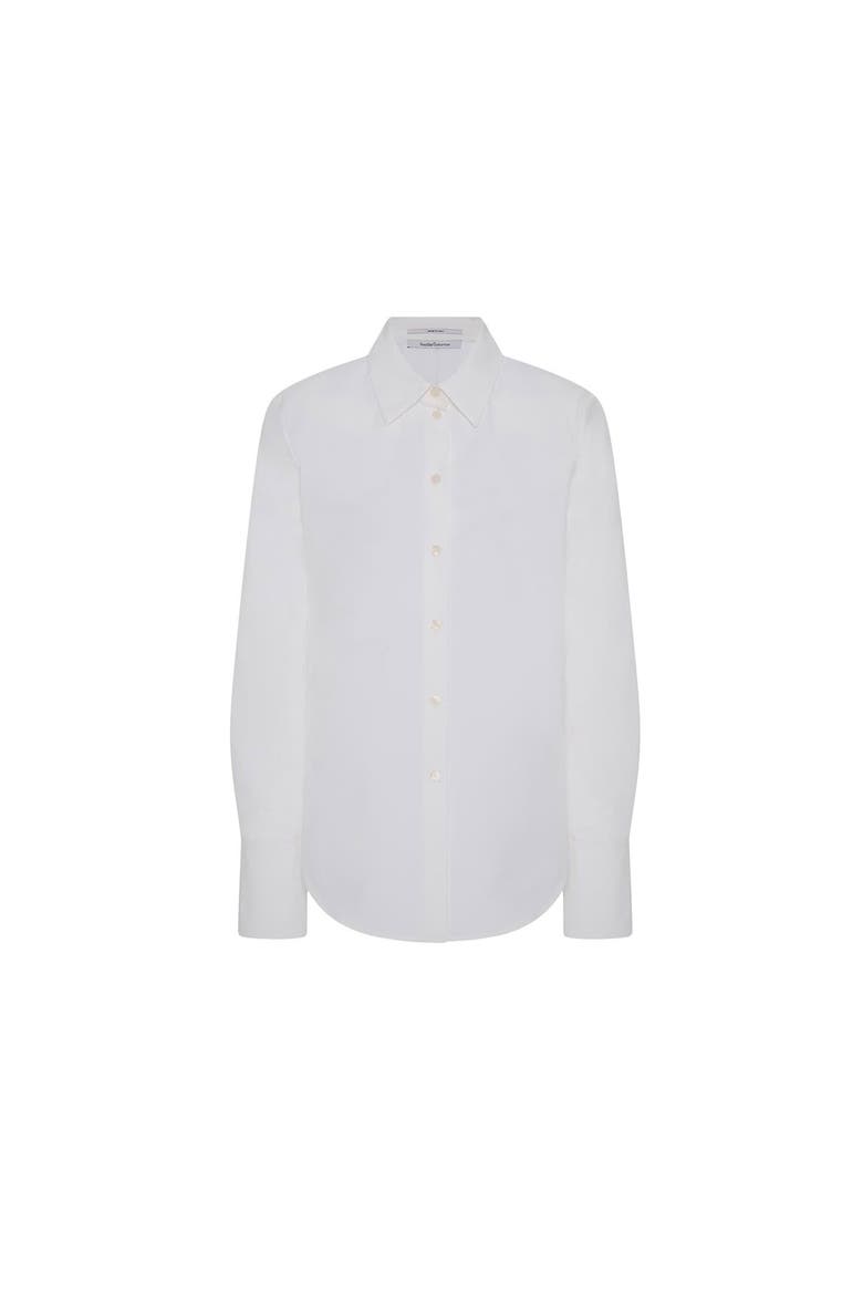 Poplin Bias Shirt, Alternate, color, White