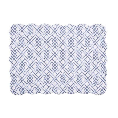 C & F Home C&f Home Cynthia Cotton Quilted Reversible Placemats Set Of 6, 13" X 19" In Purple