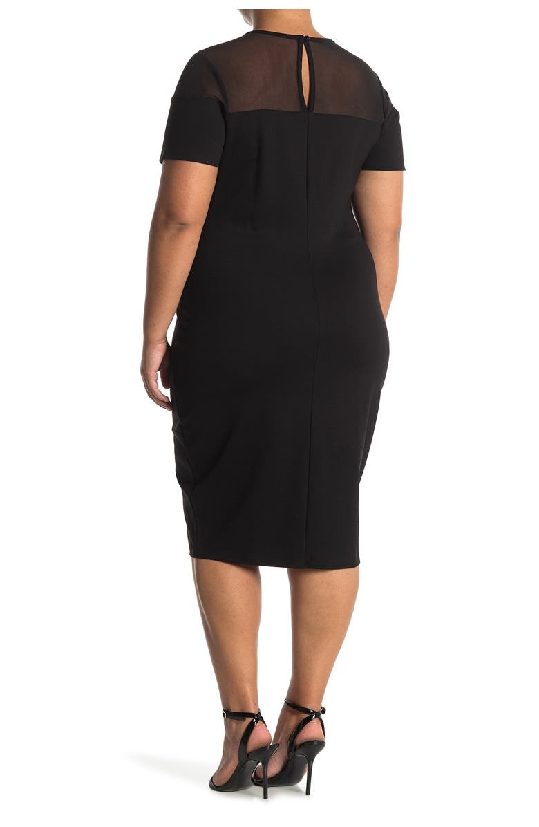 Curvy Sense Charlize Contrast Dress, Main, color, 