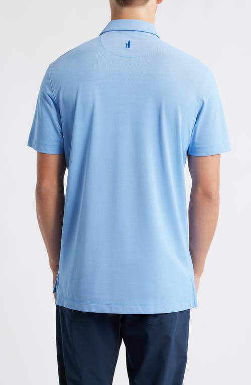Johnnie-o Clegg Solid Piqué Performance Golf Polo In Blue