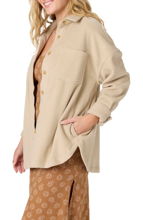 O'neill Rune Fleece Shirt Jacket In Gray