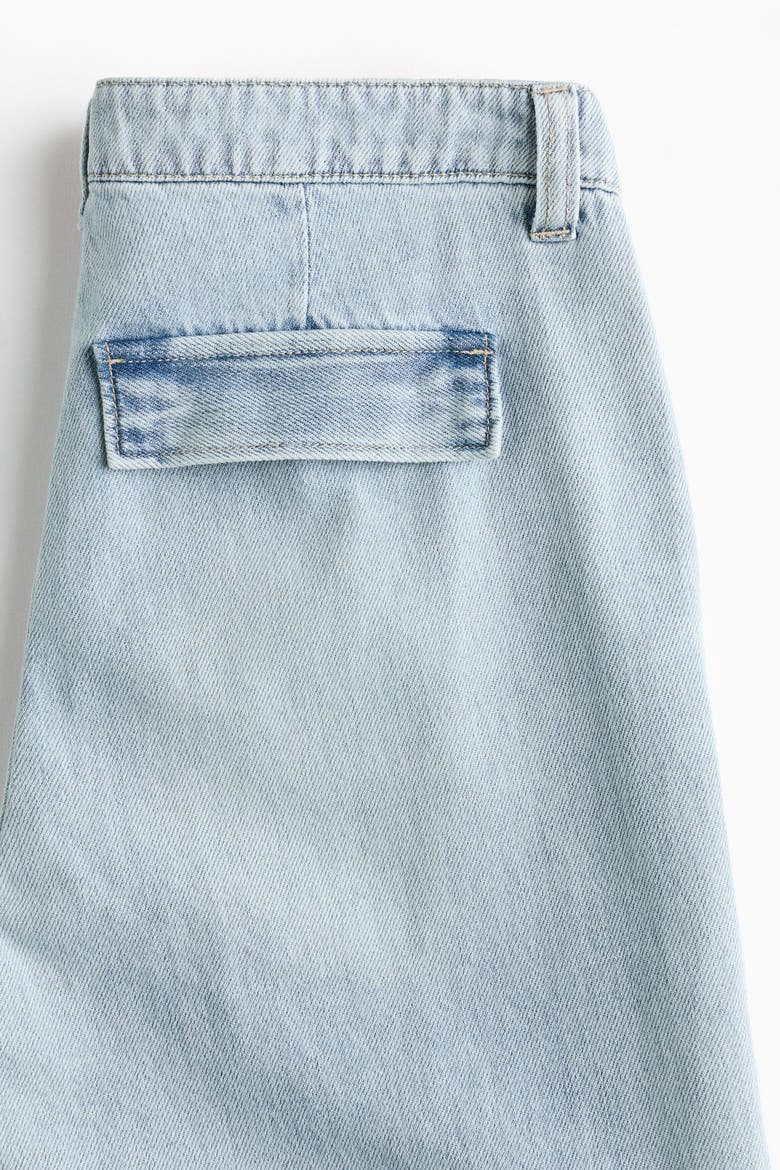Wide-leg Regular Waist Jeans, Alternate, color, Light denim blue