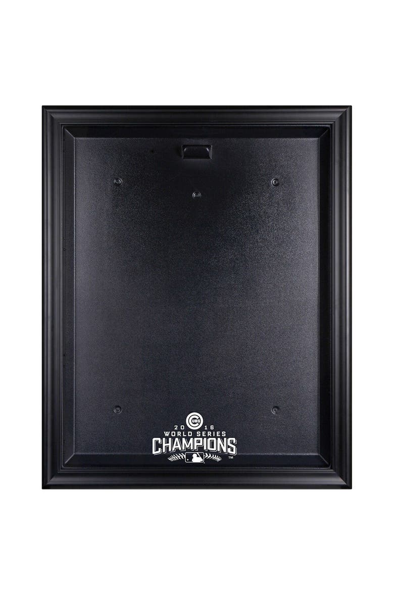 FANATICS AUTHENTIC Chicago Cubs 2016 MLB World Series Champions Black Framed Champions Logo Jersey Display Case, Main, color, 