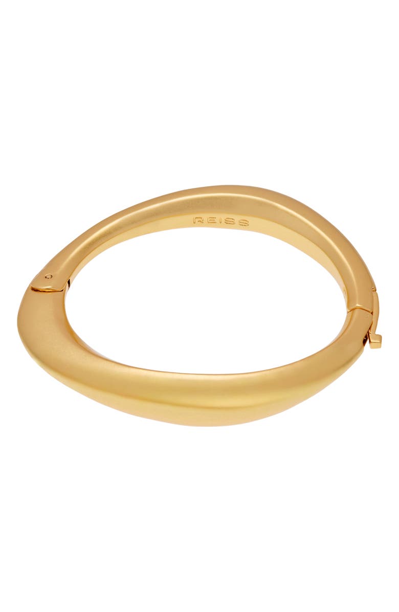 Reiss Sierra Smooth Curve Hinge Bracelet, Main, color, 