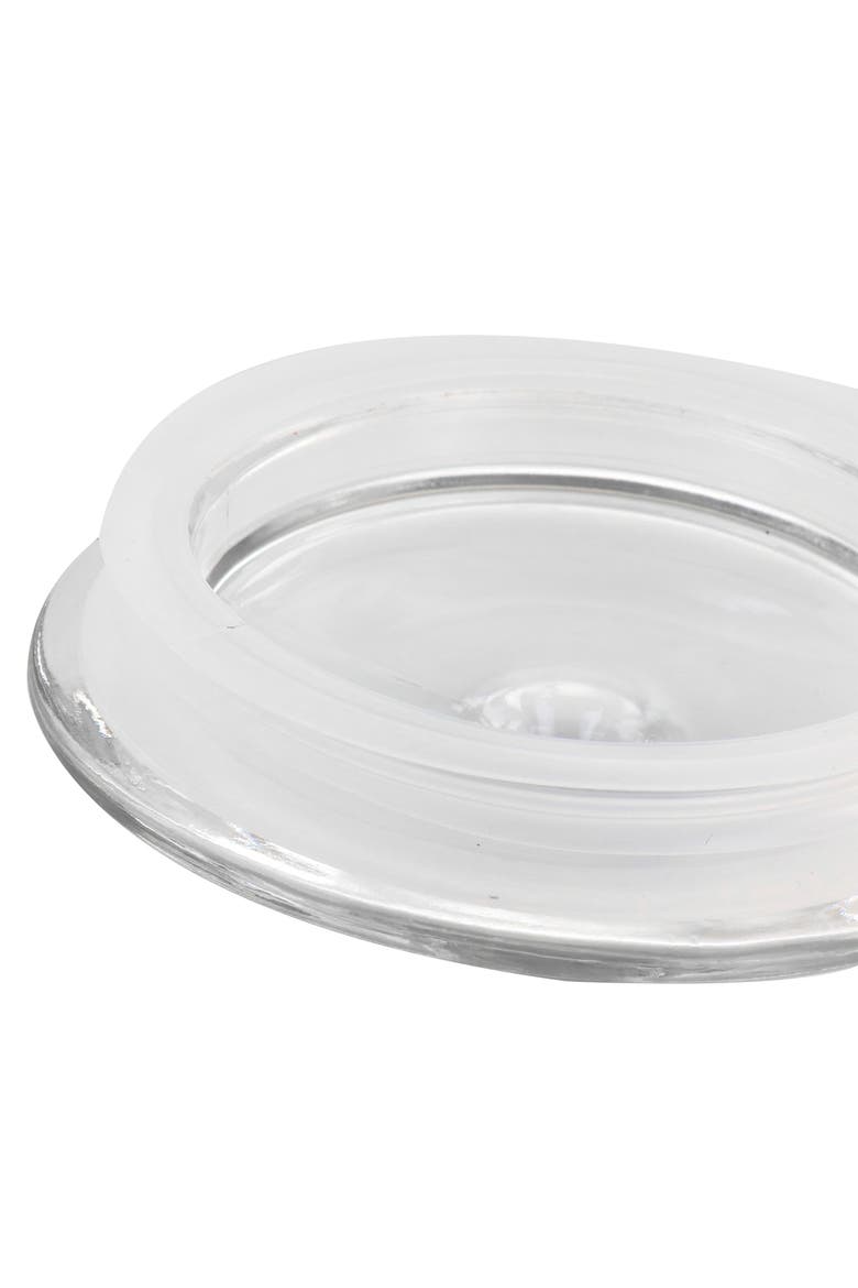 4 Piece 2.1 and 1 Quart Glass Canister Set, Alternate, color, Clear