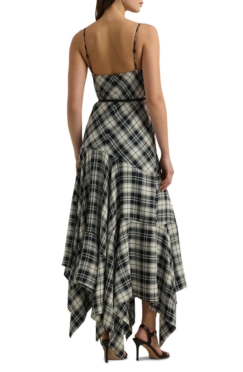Lauren Ralph Lauren Plaid Belted Herringbone Dress, Alternate, color, 