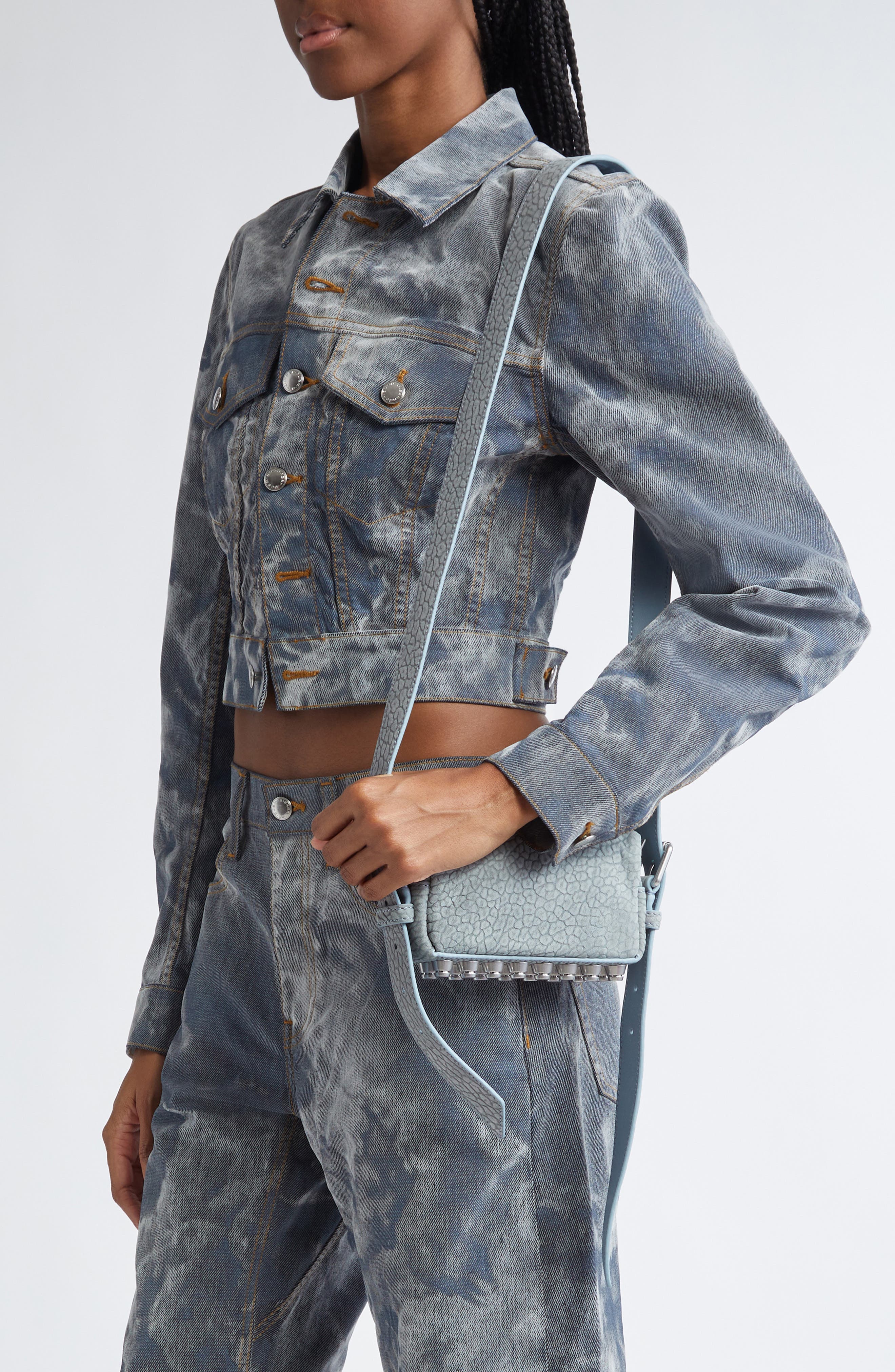 Alexander Wang Mini Ricco Primal Nubuck Leather Crossbody Bag, Alternate, color, 