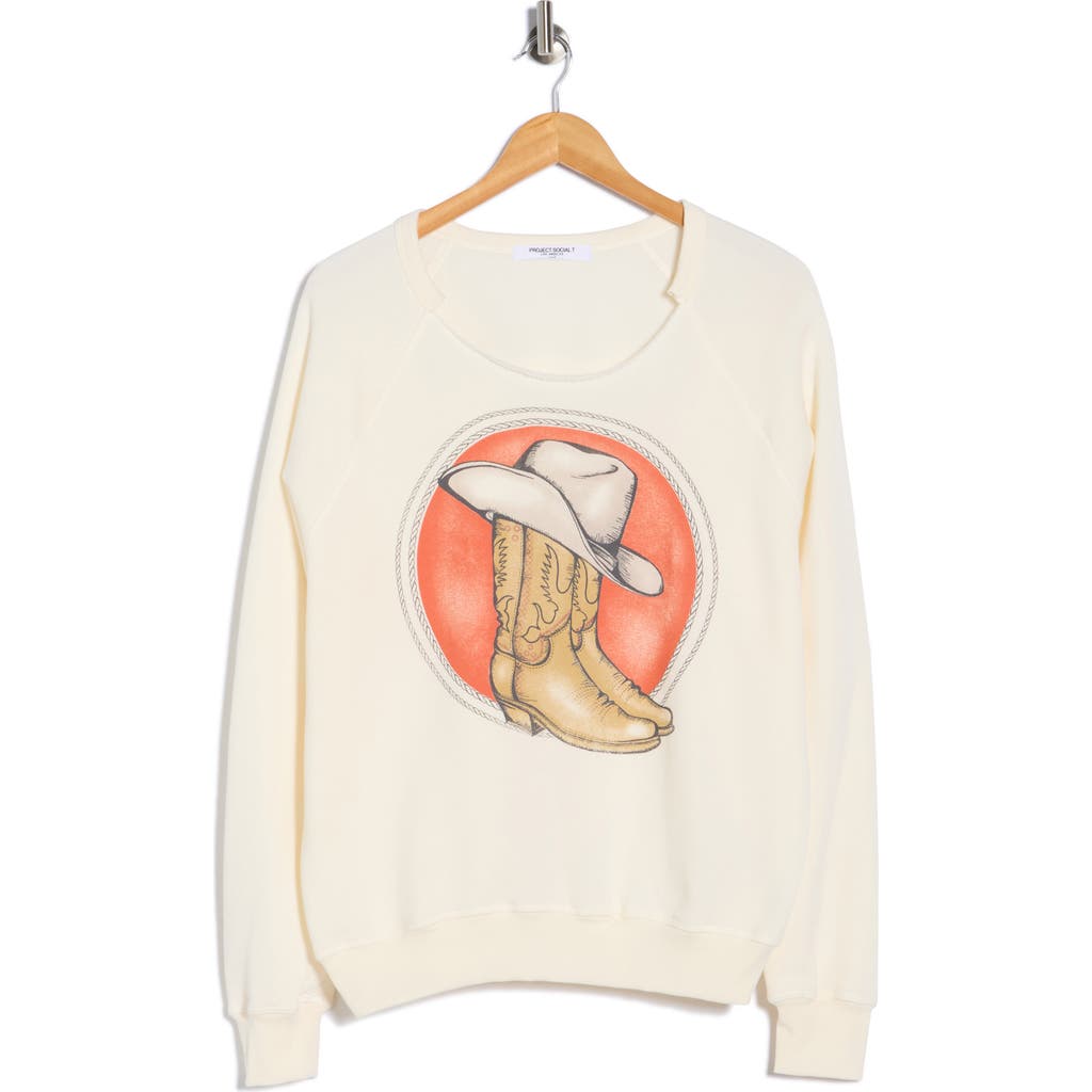 Project Social T Rodeo Sweatshirt In Neutral