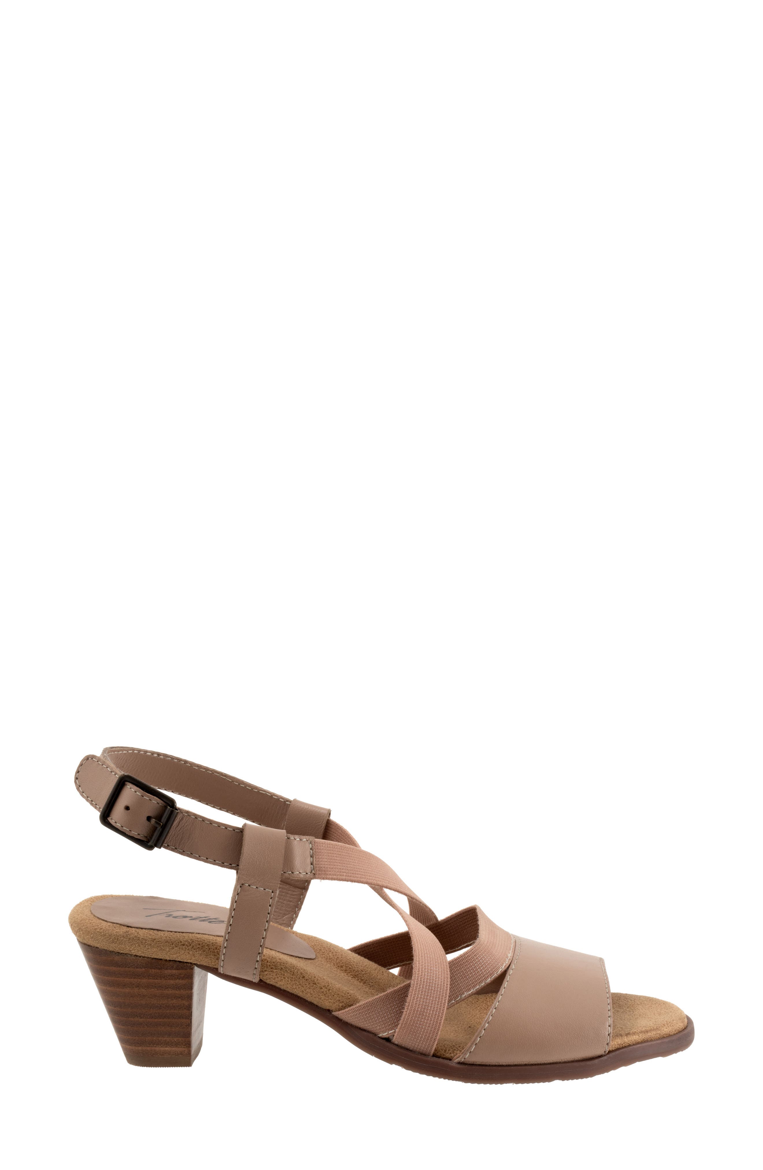Trotters Meadow Ankle Strap Sandal, Alternate, color, Taupe