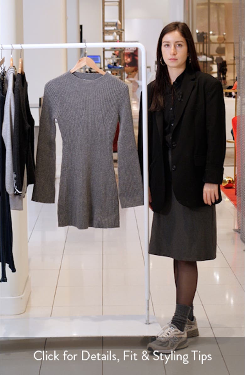 Long Sleeve Rib Minidress, sales video thumbnail