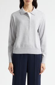 Vince Polo Wool Blend Sweater