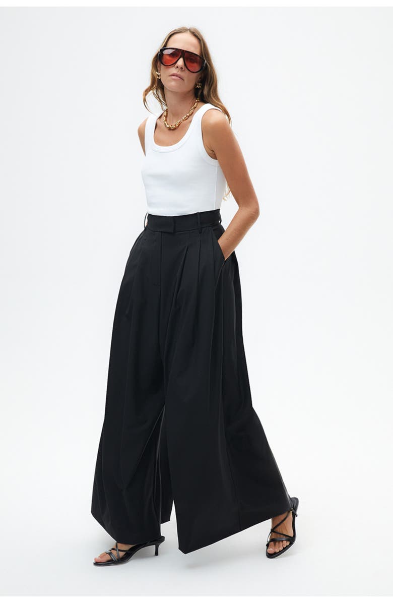 Nocturne Pleated Wide Leg Pants, Alternate, color,