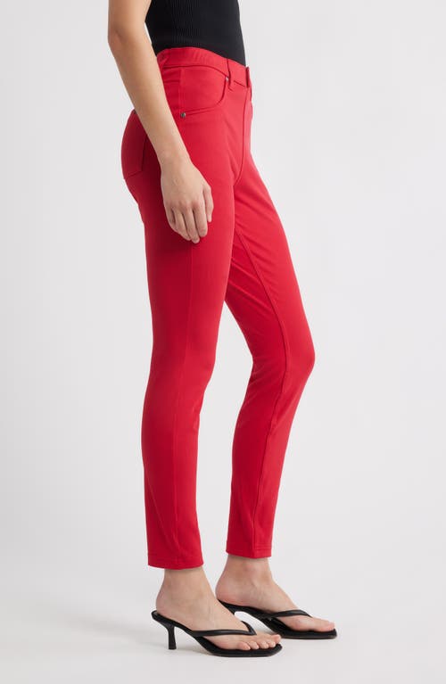 Hue Ultrasoft Denim Leggings In Red