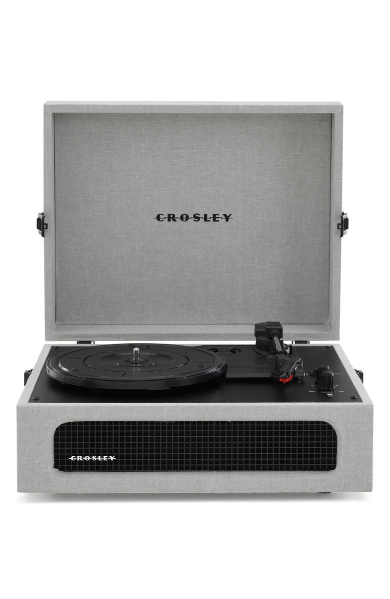 Crosley Radio Voyager Record Player, Main, color, Gray Tones