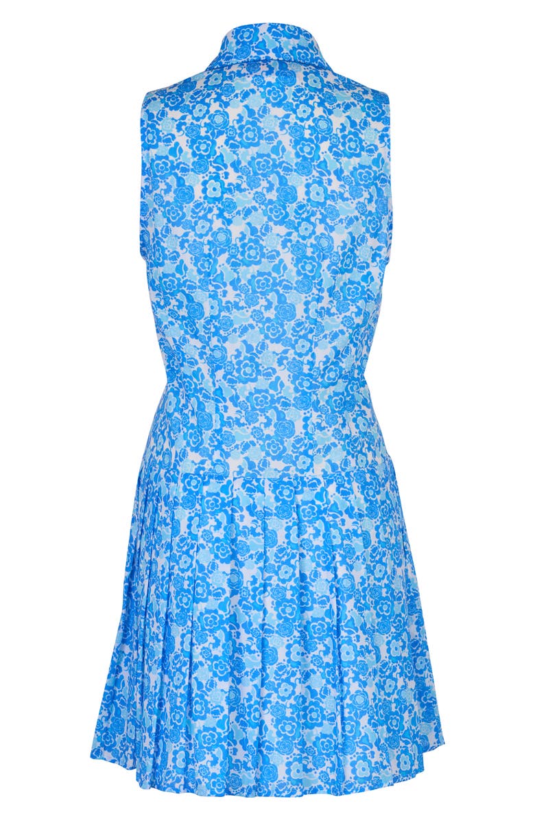 De Loreta Nana Sleeveless Cotton Mini Shirtdress, Alternate, color, Lavanda Print