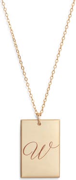 Set & Stones Stella Initial Pendant Necklace
