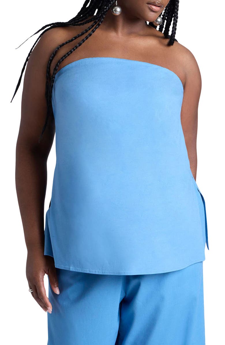ELOQUII Strapless Longline Column Top, Main, color, 