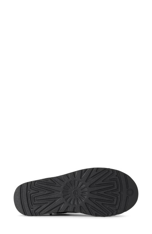 Ugg(r) Classic Micro Genuine Shearling Slipper In Black