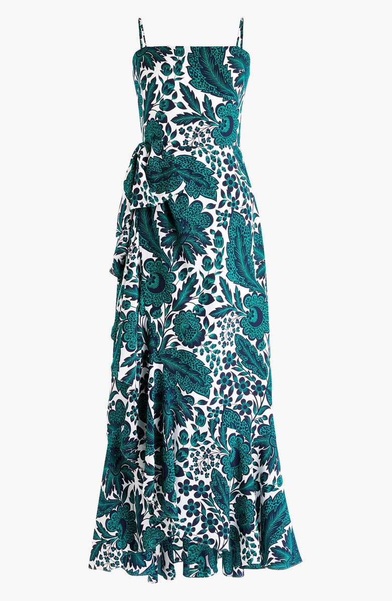 J.Crew Ruffle High/Low Silk Dress | Nordstrom