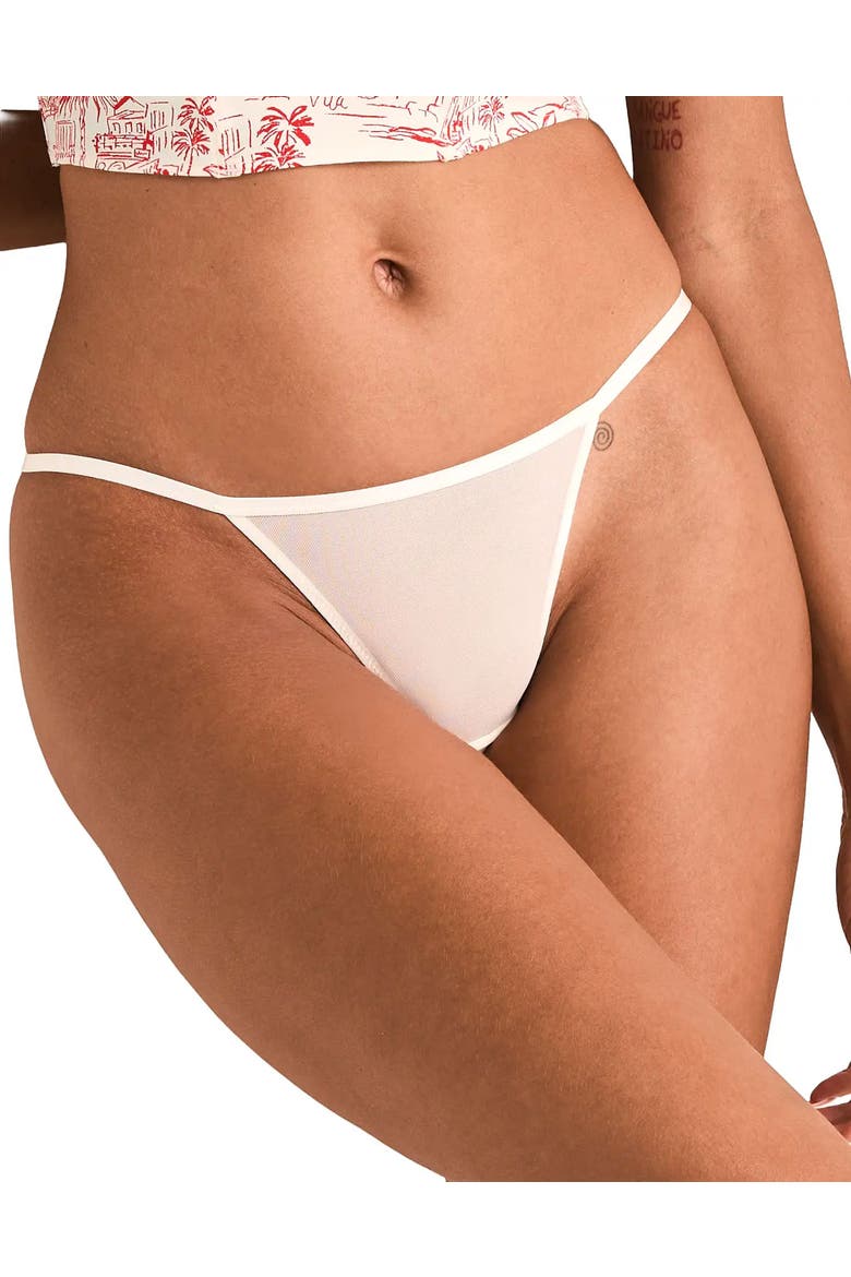 Bryce G-String Panties, Main, color, Light white