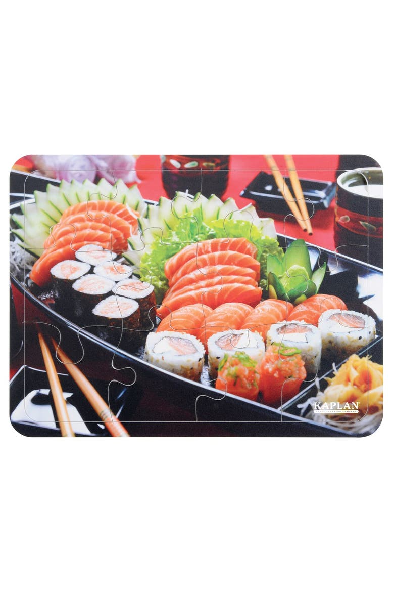 12-Piece Cultural Food Puzzles with Real Images - Set of 6, Alternate, color, Multicolor
