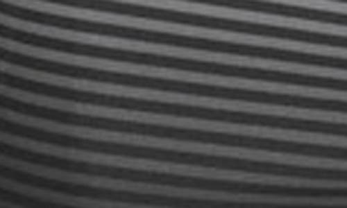 Calvin Klein Graphite Stripe Core Volley Swim Trunks In Black