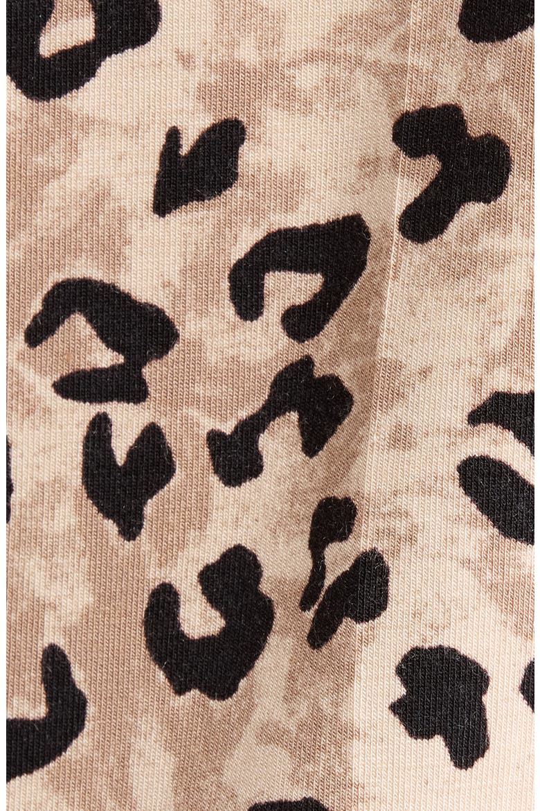Moonlight Eco Short Pajamas, Alternate, color, TAN INKED LEOPARD
