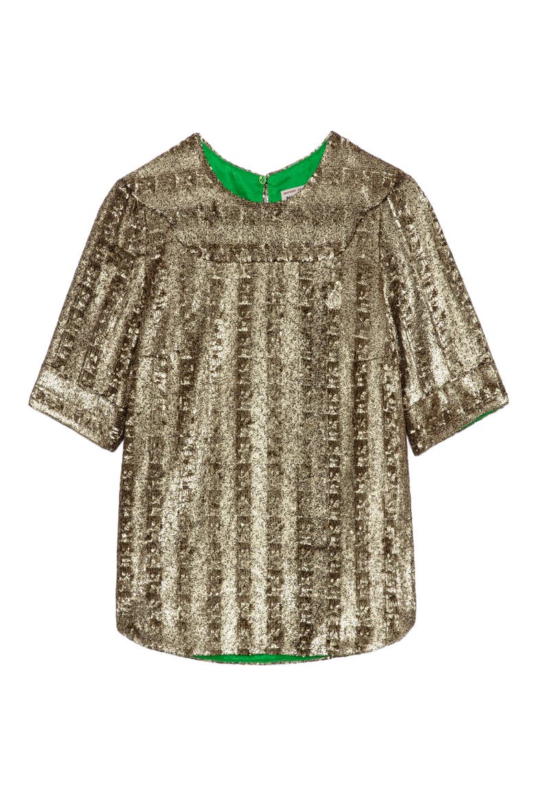Toysse Sequin Top, Alternate, color, BRONZE