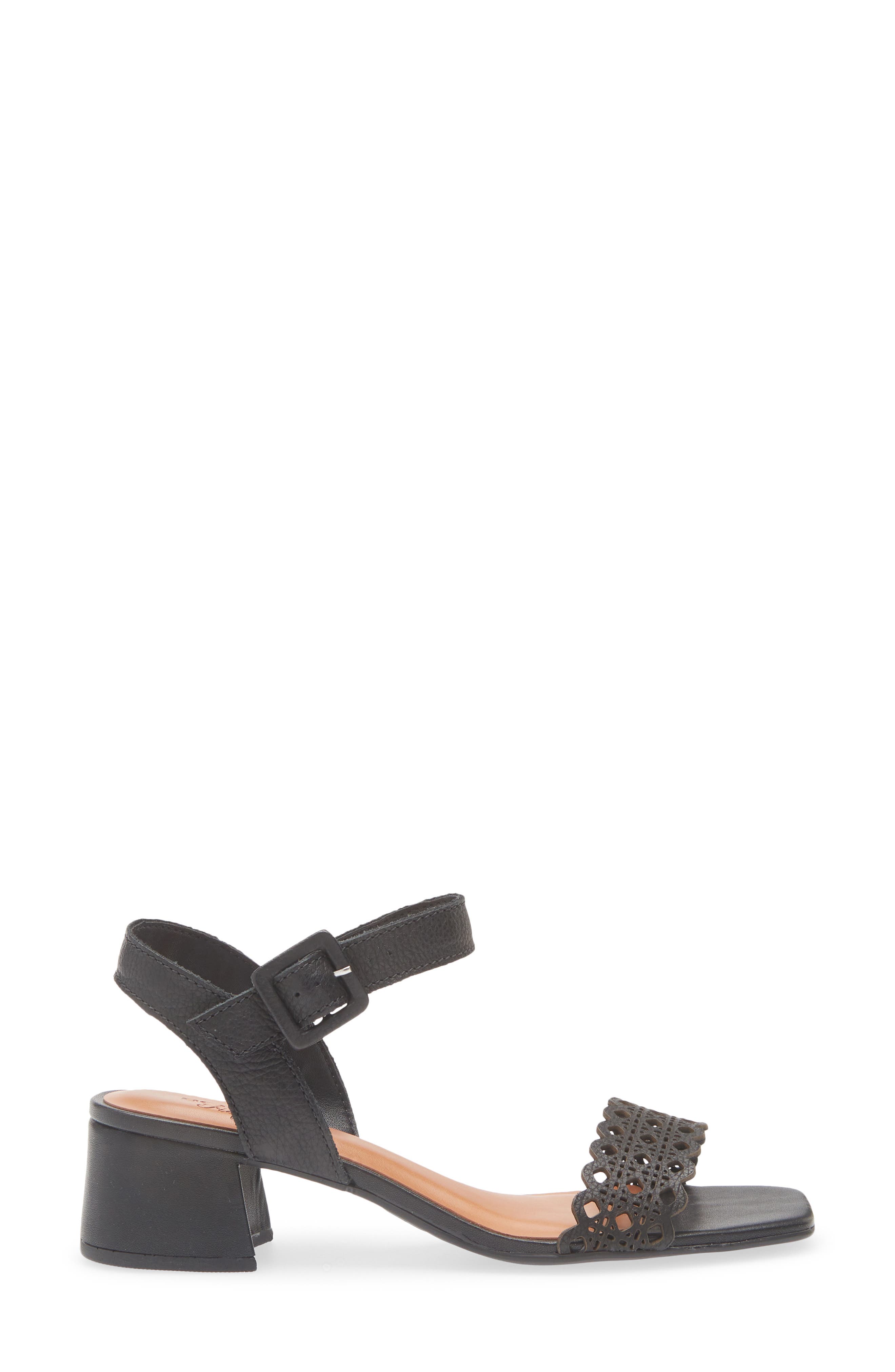 Bottero Catia Ankle Strap Sandal, Alternate, color, Preto