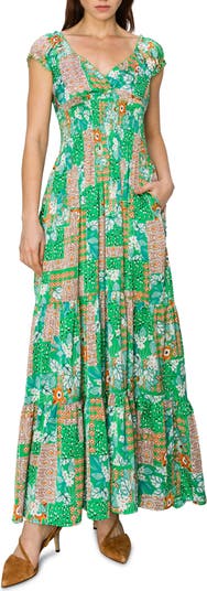 Plan for Paradise Floral Smocked Waist Maxi Dress