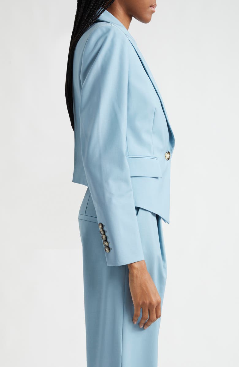 Veronica Beard Hosanna Stretch Virgin Wool Blend Dickey Jacket, Alternate, color, Sea Glass