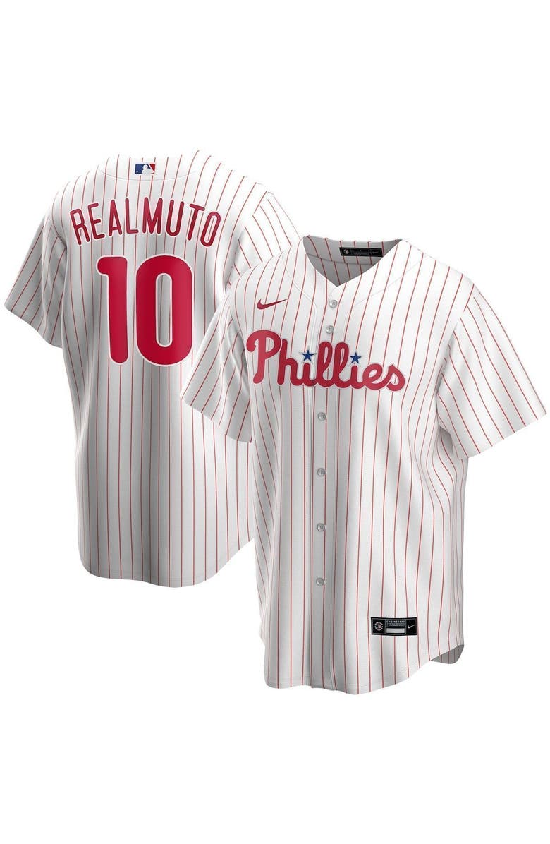 Nike Men's Nike JT Realmuto White Philadelphia Phillies Home Replica Player Name Jersey, Main, color, White