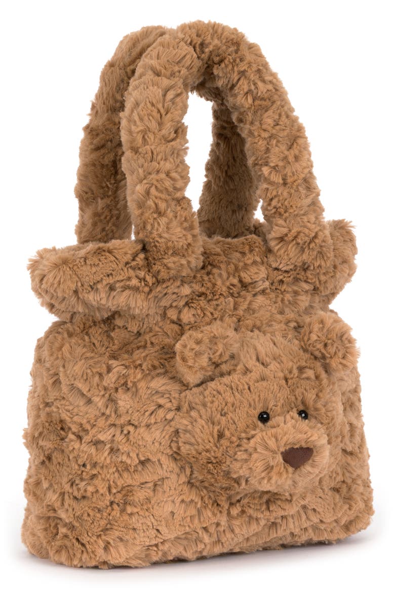 Bartholomew Bear Handbag, Alternate, color, BROWN