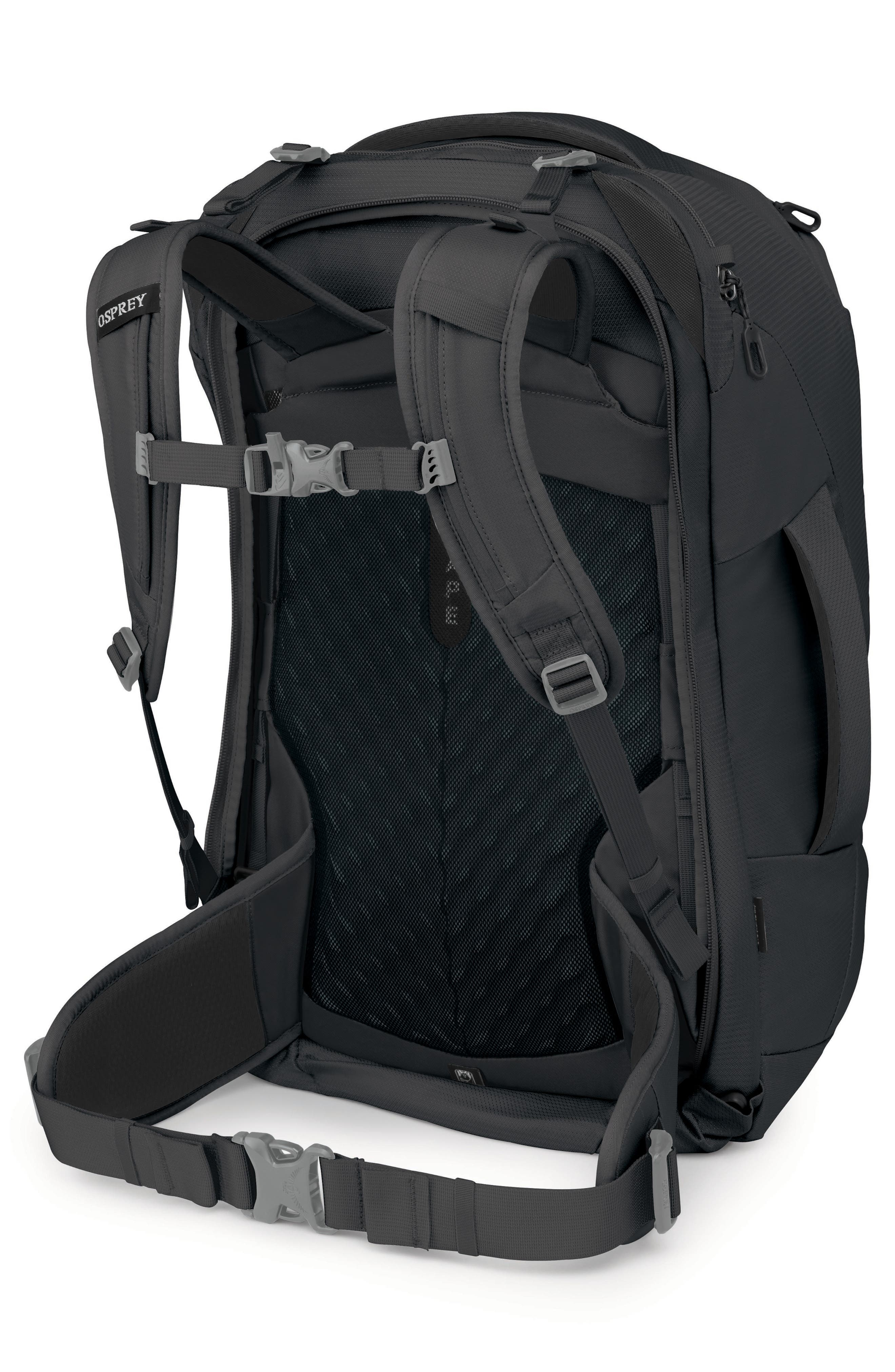 Fairview 40-Liter Travel Backpack, Alternate, color, BLACK/BLACK