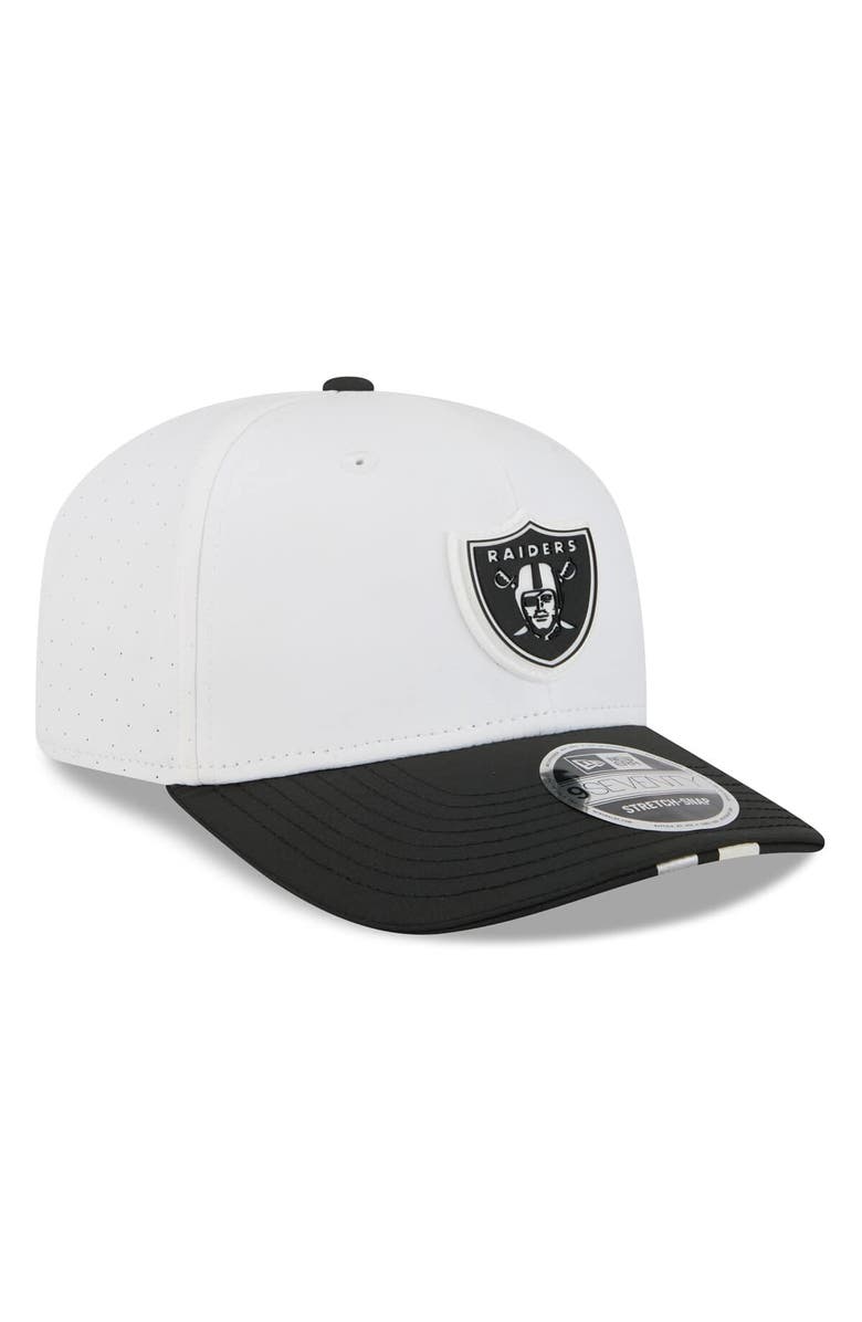 New Era Men's New Era White/Black Las Vegas Raiders 2025 NFL Training Camp 9SEVENTY Adjustable Hat, Alternate, color, White