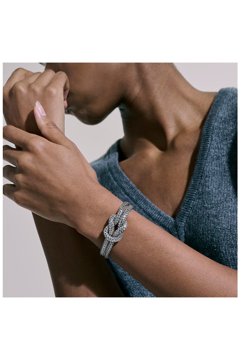 Love Knot Bracelet, 10mm, Alternate, color, SILVER