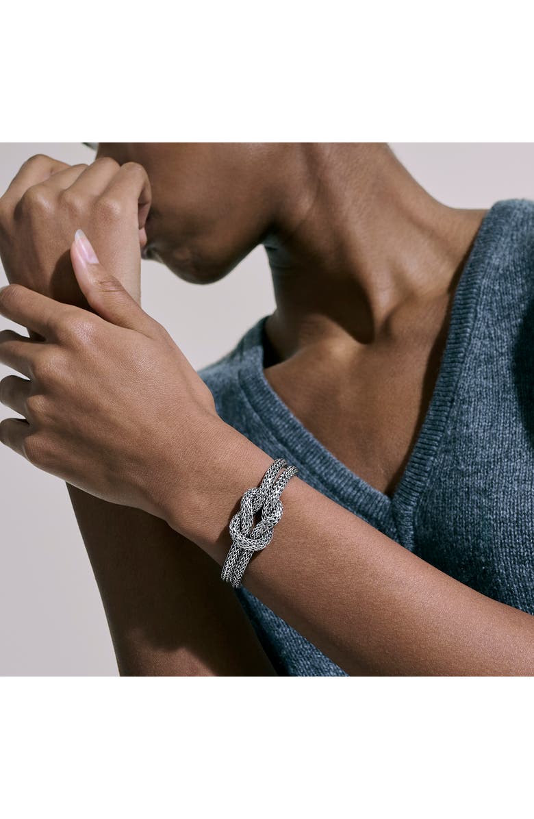 John Hardy Love Knot Bracelet, 10mm, Alternate, color, Silver