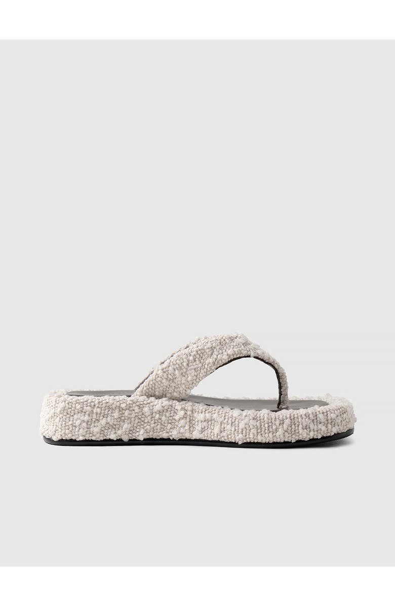 Manière De Voir Rosalie Boucle Flatform Sandals, Alternate, color, Off White/Brown