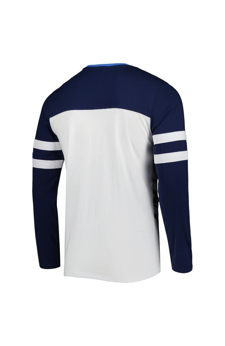 STARTER Men's Starter Navy/White Tennessee Titans Halftime Long Sleeve T-Shirt, Alternate, color, 